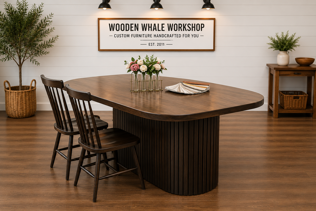 Ashley Fluted Pedestal Table