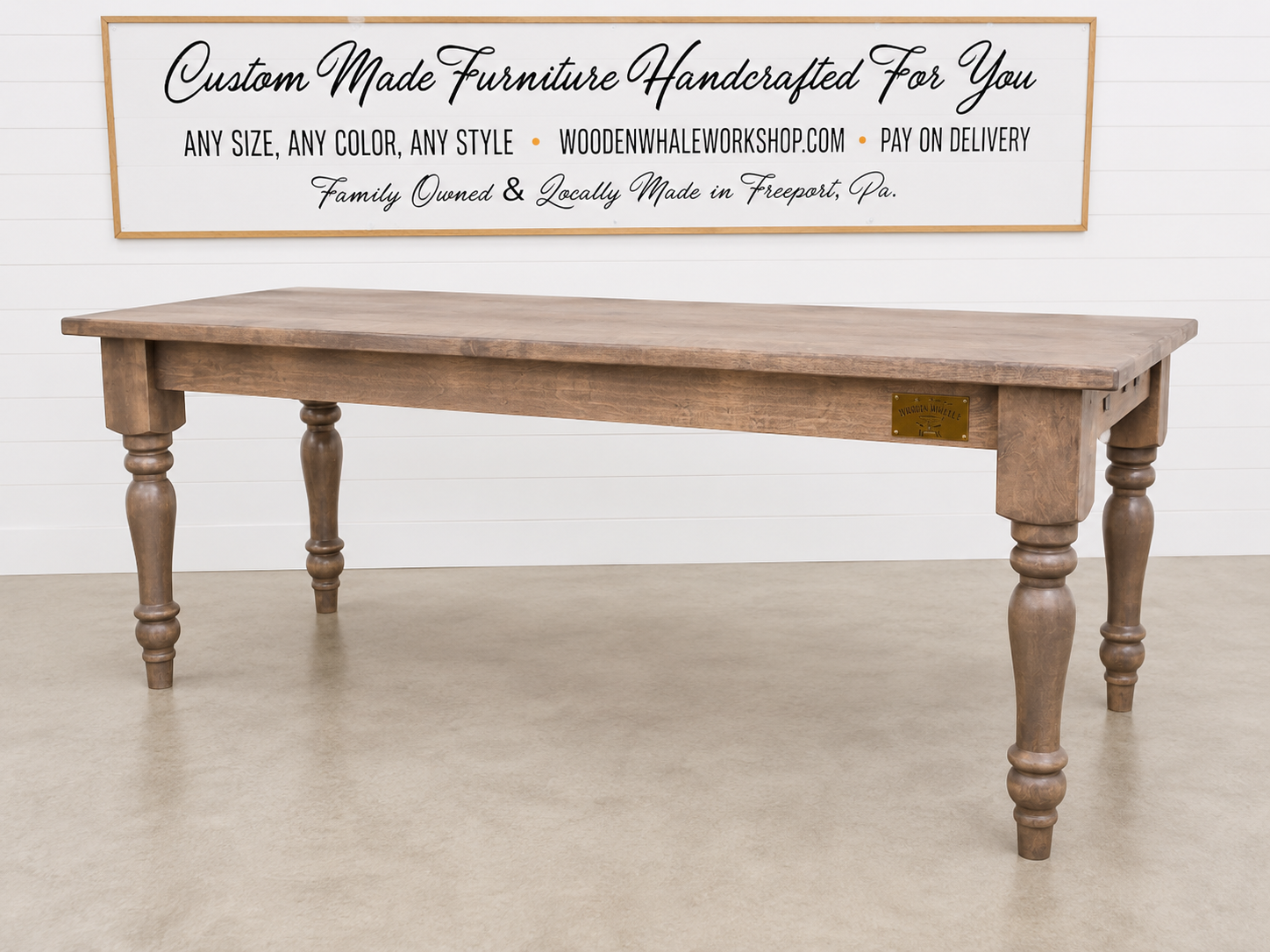 Solid Maple Dining Set — 6' Table with Spindle Legs  | Ready to Ship
