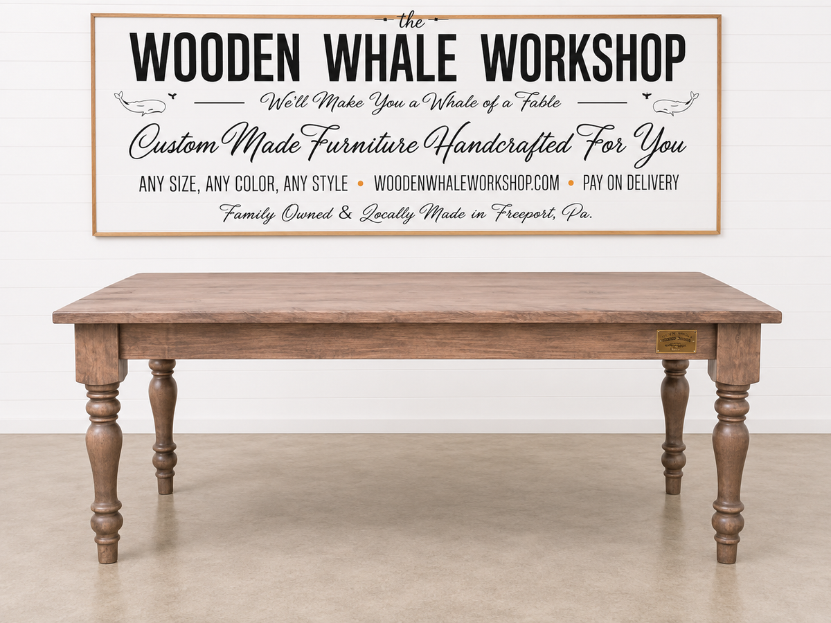 Solid Maple Dining Set — 6' Table with Spindle Legs  | Ready to Ship