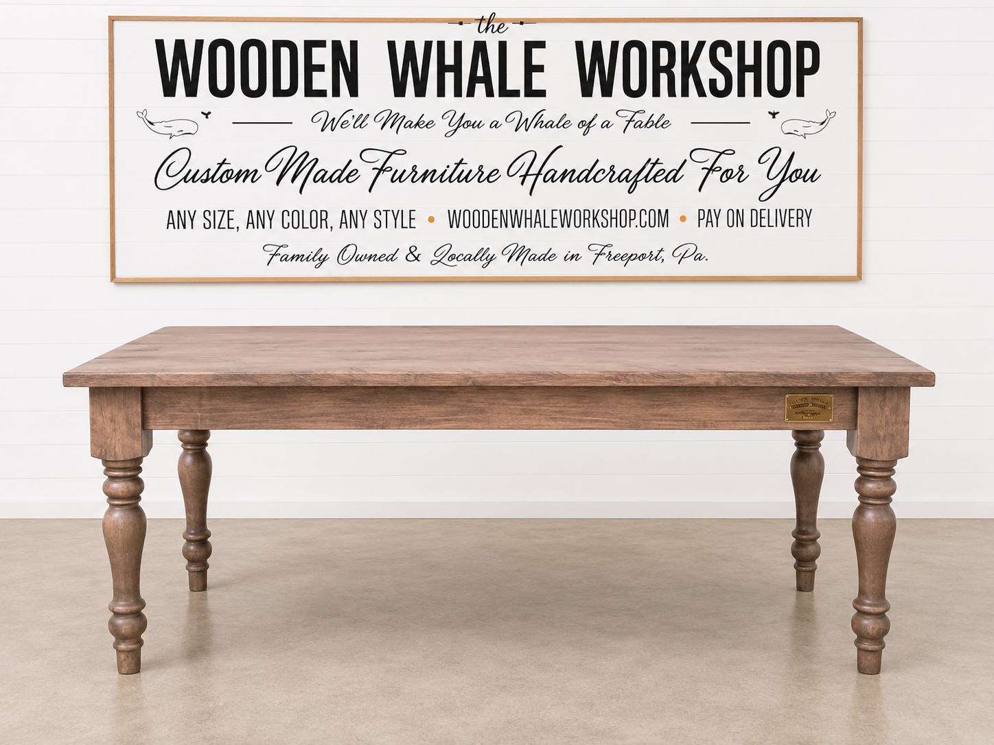 Solid Maple Dining Set — 6' Table with Spindle Legs  | Ready to Ship