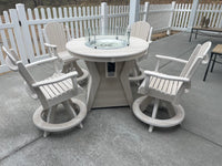 Shelly Round Fire Table