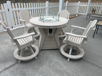 Shelly Round Fire Table