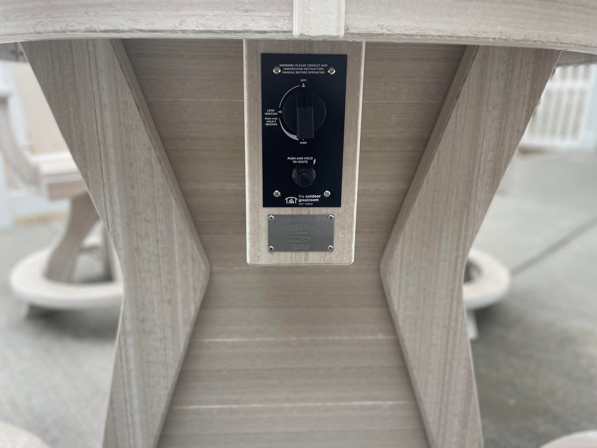 Shelly Round Fire Table