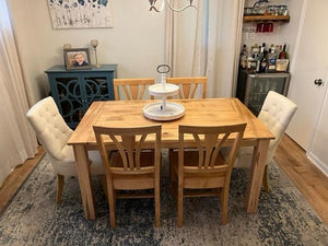 Farmhouse Dining Table with Post Legs