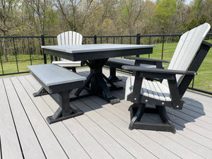 Trestle X Outdoor Square Dining Table