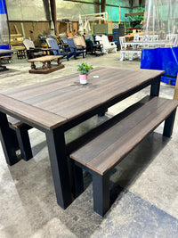 Post Leg Outdoor Bench