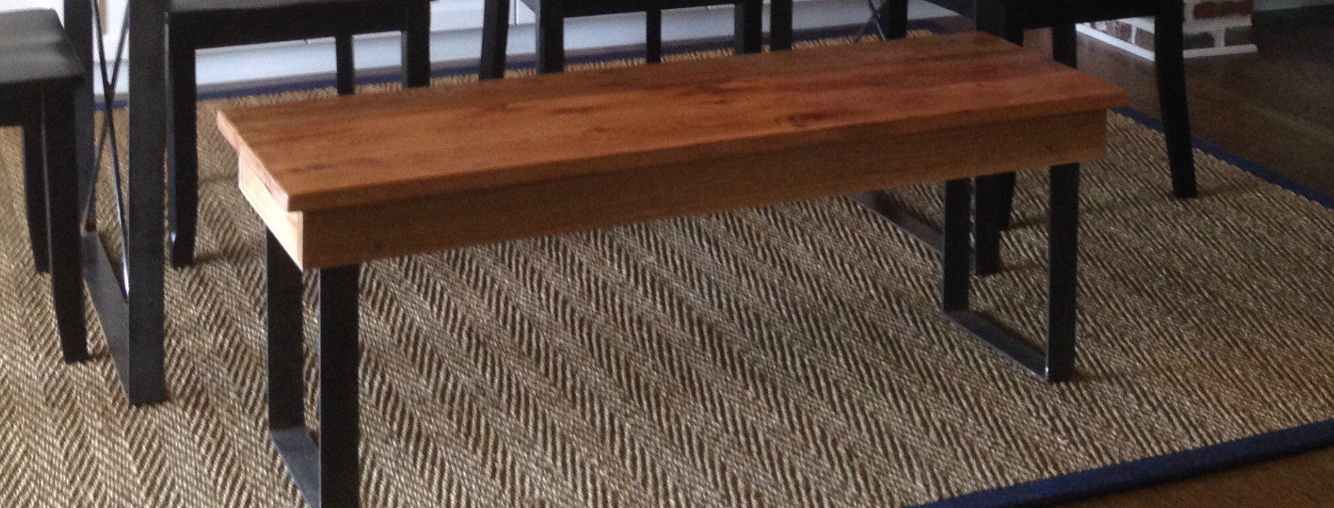Our standard benches are 18" wide for stability and comfort and 18" high. Wooden Whale Workshop Custom Woodwork, Butler, PA ready to ship and custom woodwork.Unique and beautiful. Great prices.