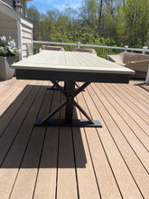 Load image into Gallery viewer, Trestle X Outdoor Dining Table
