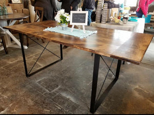 Rustic Industrial Dining Table