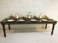 Thick Spindle Farmhouse Dining Table