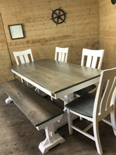 Load image into Gallery viewer, Trestle Farmhouse Dining Table
