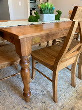 Load image into Gallery viewer, Thick Spindle Farmhouse Dining Table
