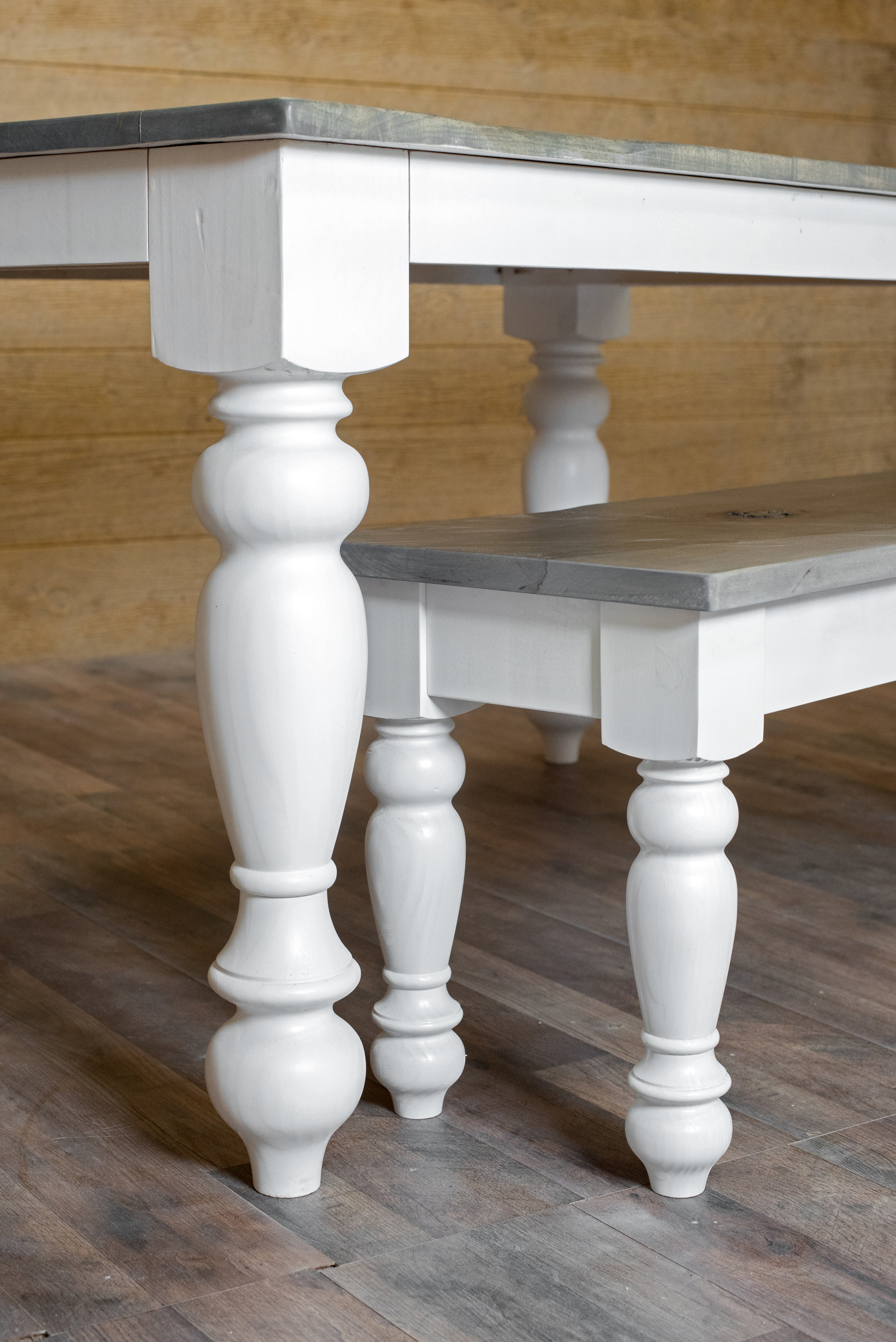 〆1/31 WHITE_WOOD_BENCH #1 Amazon.com - DUHOME Entryway Dining Bench with Spindle Back