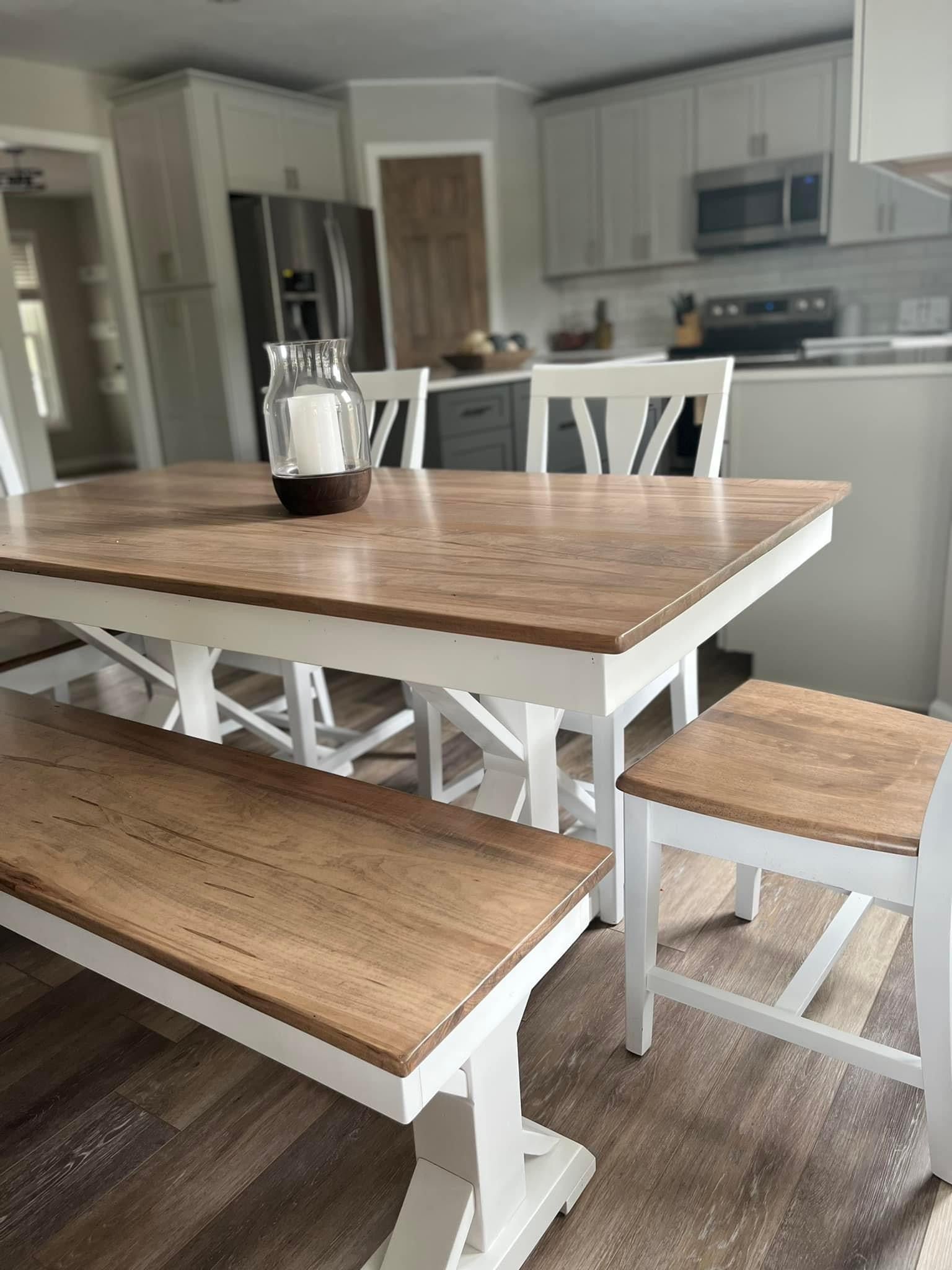 Trestle X Farmhouse Dining Table